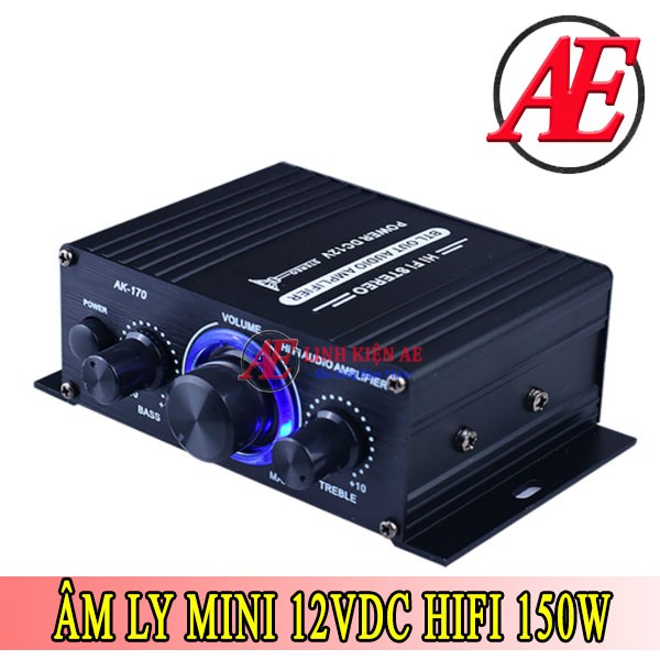 Âm Ly Mini 12VDC HiFi 150W