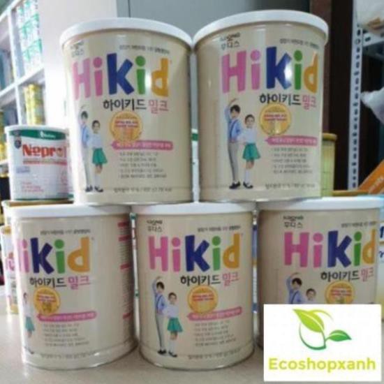 Combo 3 Lon Sữa Hikid Hàn Quốc tăng Chiều Cao Cân nặng Vani 600g Date mới