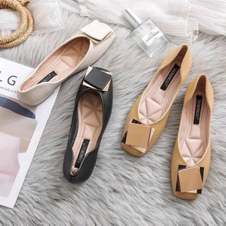 Giày búp bê mũi vuông Bigisize ( Order)
