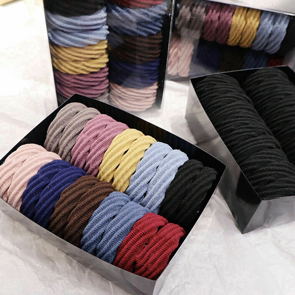 Set 20 Dây Cột Tóc Co Giãn Nhiều Màu Cho Nữ