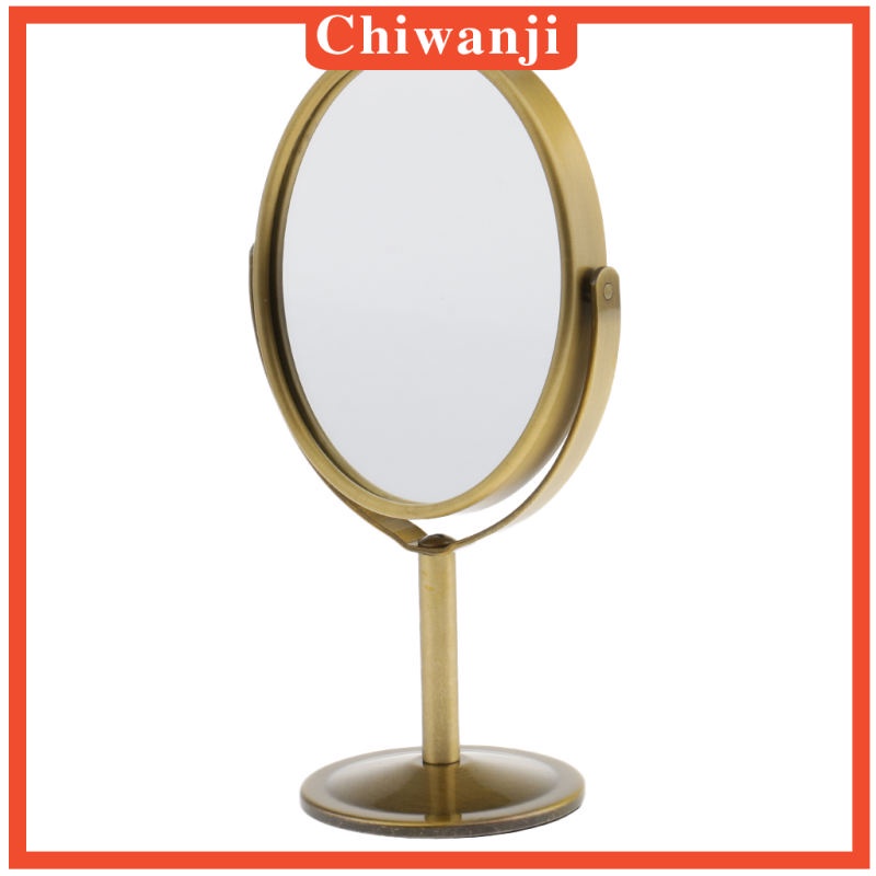 [Hàng mới về] Gương trang điểm để bàn hình oval 3in hai mặt chất lượng