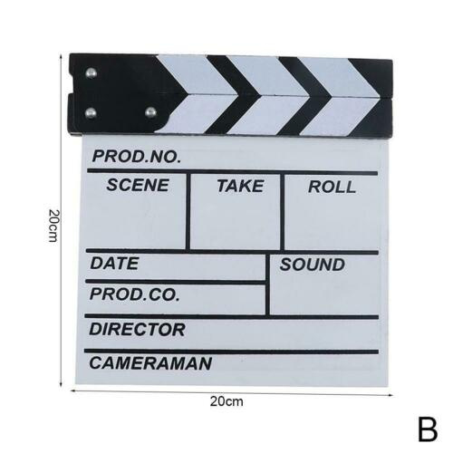 Movie Film TV Slate Clapper Board Dry Clapboard Erase Action Decor Cut New Scene C8M0