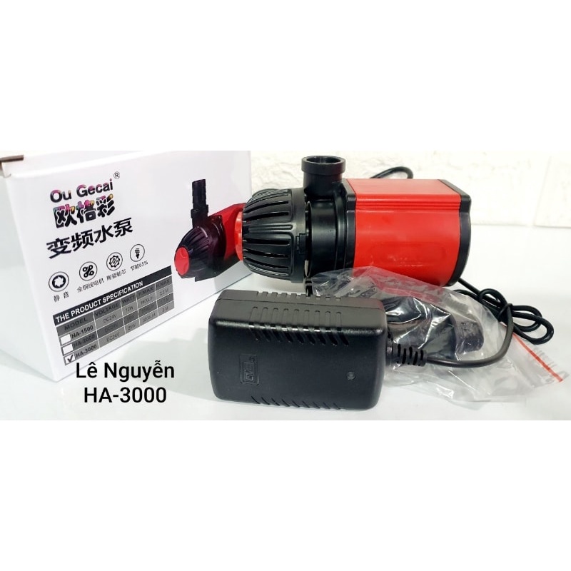 Máy Bơm Ou Gecai HA Cao Cấp - Bơm HA3000 HA4500 HA6000 HA8000 HA10000 HA12000 Cho Bể Cá