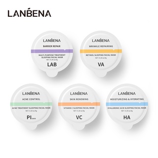 Mặt nạ ngủ LANBENA chứa axit hyaluronic dưỡng ẩm giảm mụn làm trắng và tái tạo làn da hiệu quả