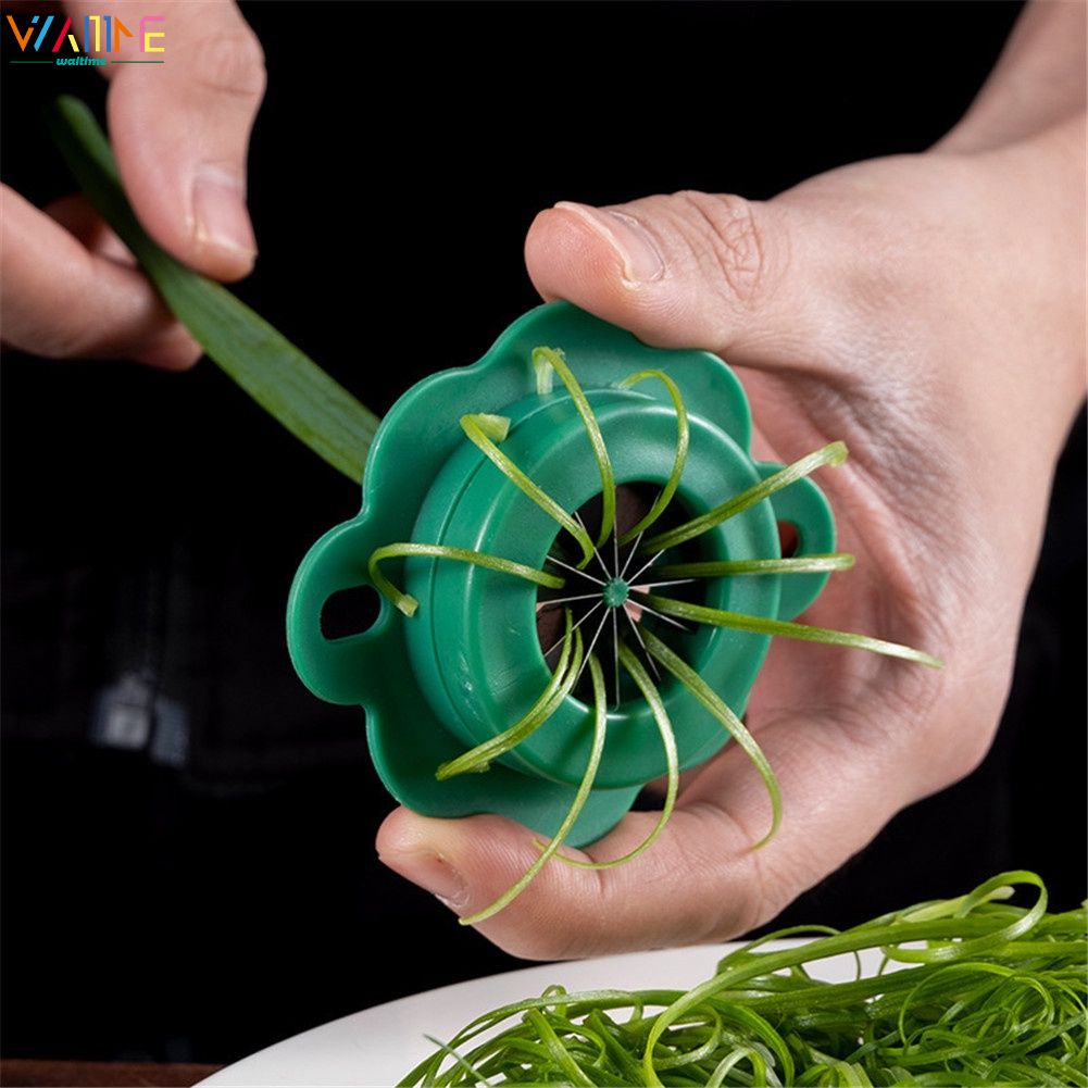 Rau Hộ Gia Đình Shredder thép không gỉ hành lá dây Cutter Bếp dây Cutter Blossom Sharp hành lá cắt waitime