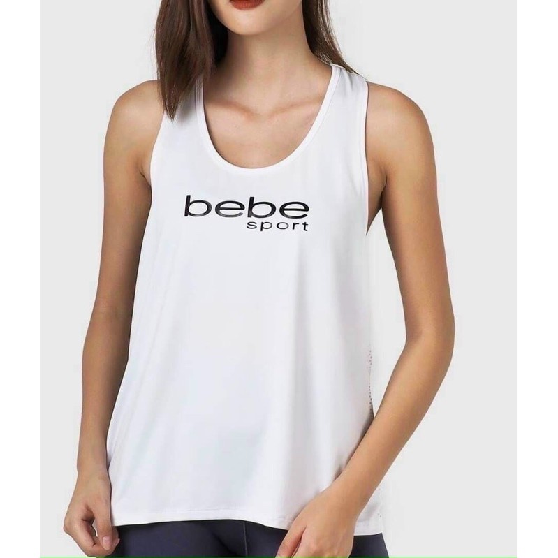 Áo tanktop bebe trắng tập gym, thể thao, yoga