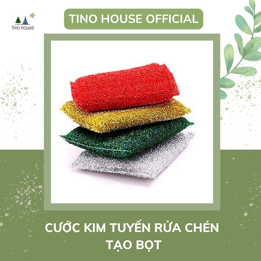 Miếng Rửa Chén Kim Tuyến Tạo Bọt