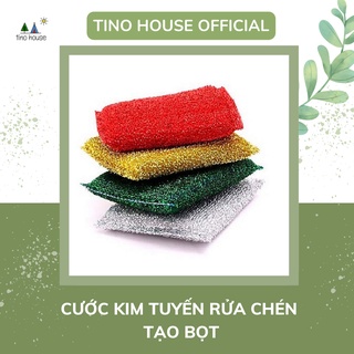 Miếng rửa chén kim tuyến tạo bọt