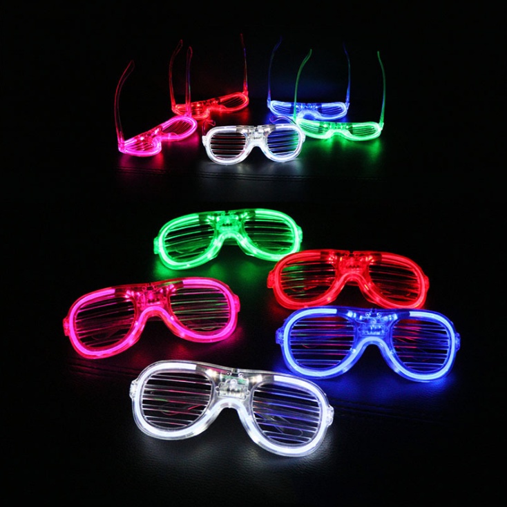 Mắt Kính Có Đèn LED Phát Sáng Độc Đáo Trang Trí Tiệc Halloween / Giáng Sinh