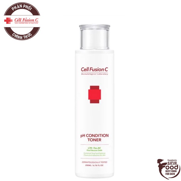 Nước Hoa Hồng Kiểm Soát Dầu, Hỗ Trợ Giảm Mụn Cell Fusion C pH Condition Toner 200ml