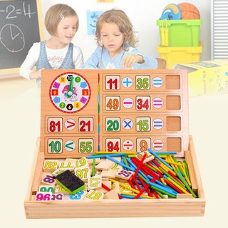 Bảng học toán bằng gỗ 2 chữ số cho bé