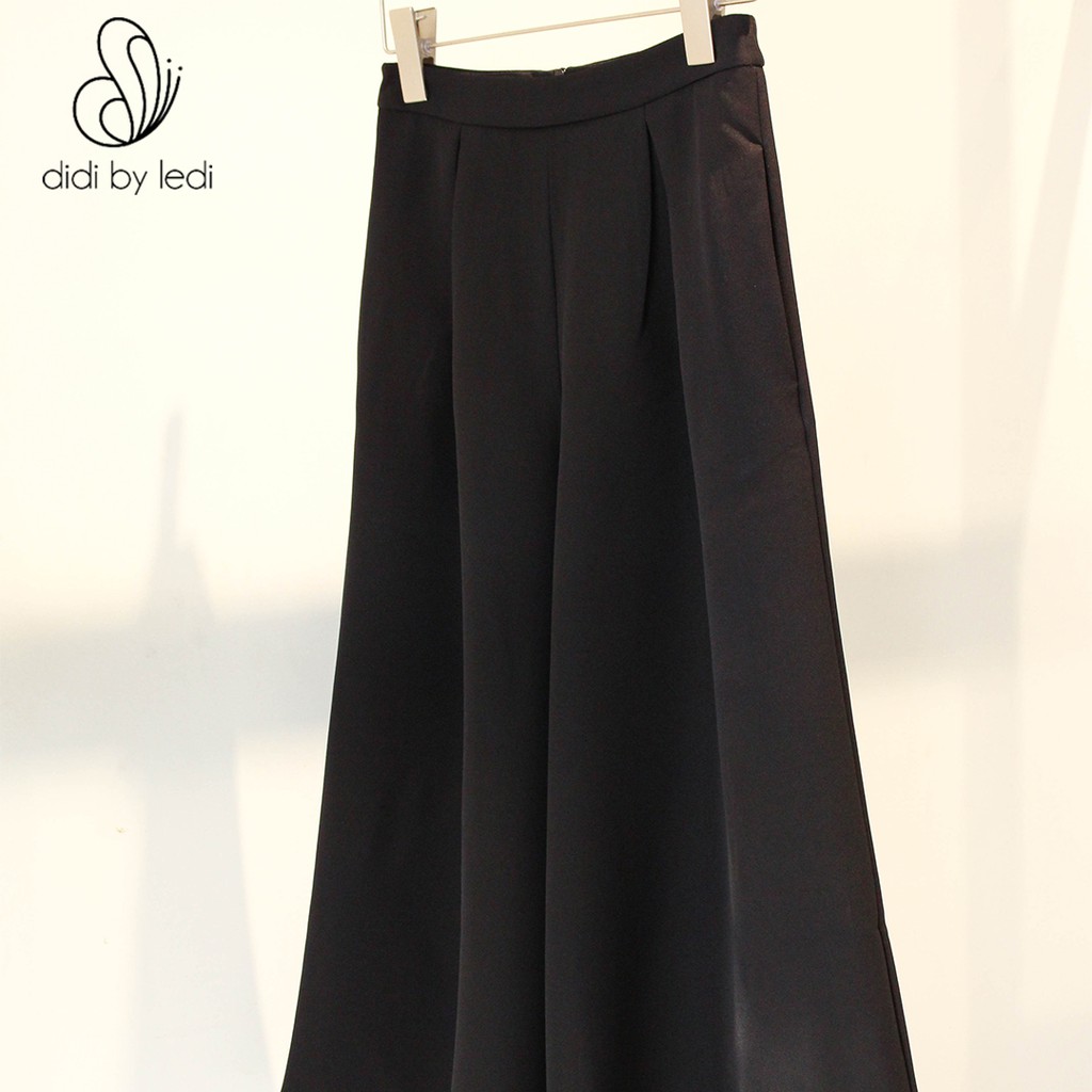Quần Cullotes ống rộng, quần tây Đen nữ ly trước  DIDI BY LEDI vải Visco cao cấp cạp cao  - QK039 | BigBuy360 - bigbuy360.vn