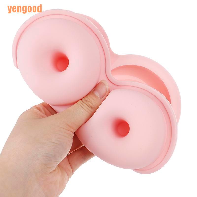 Bộ 4 Khuôn Silicone Làm Bánh Donut Chống Dính Kèm 4 Khuôn