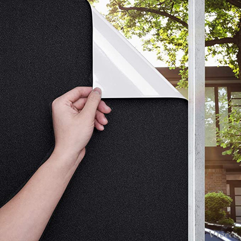 Miếng dán cửa sổ màu đen chống nắng 100% có thể tháo bỏ