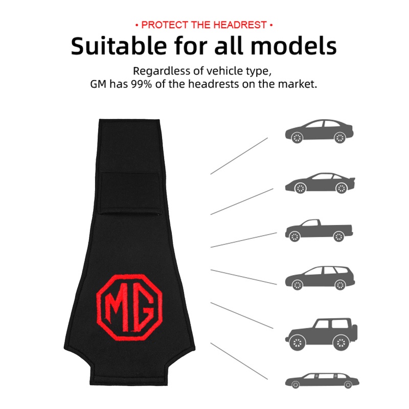 Gối Tựa Cổ Gắn Ghế Ngồi Xe Hơi MG Morris MG 6 3 5 7 TF ZR ZS GS GT Hector RX5 RX8