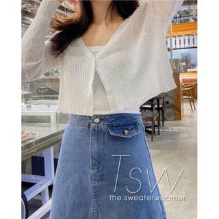 Áo cadigan len mỏng hàng QC