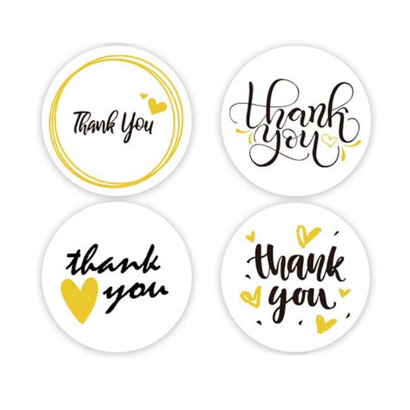 Sticker Nhãn Dán Thank You Dễ Thương Đa Dạng Mẫu Mã Jen Shop