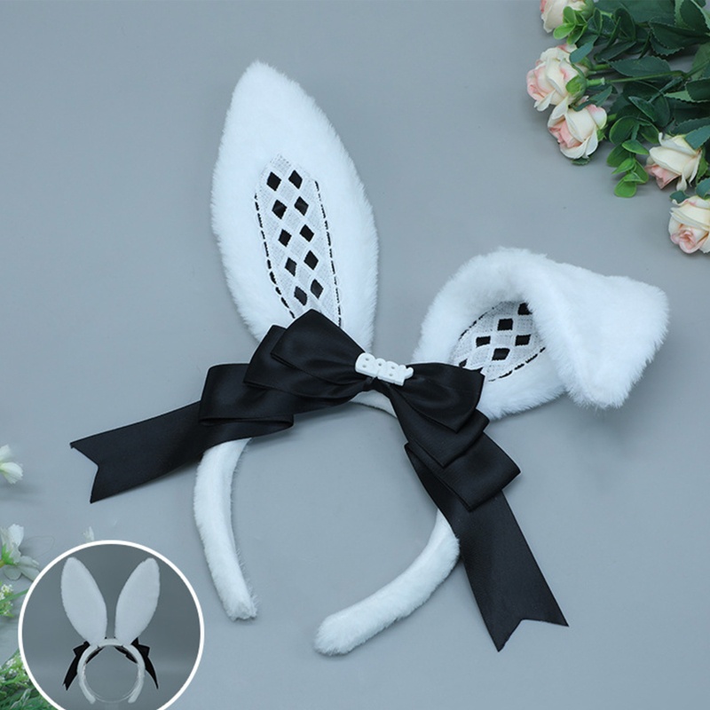 Băng Đô Tai Thỏ Dài Phong Cách Lolita Dành Cho Nữ