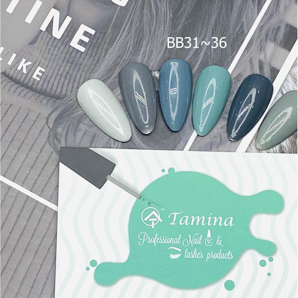 Sơn gel Tamina Nhật Bản - SƠN GEL GHI XÁM -sơn gel móng tay chất đậm đặc, bóng đẹp bền màu lên màu chuẩn 15ml