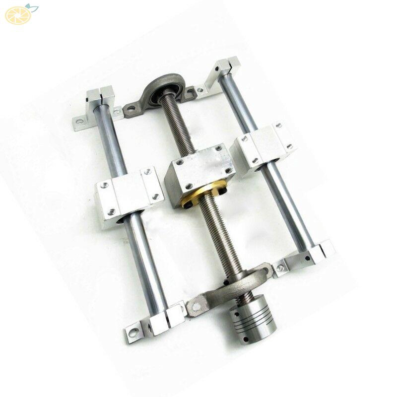 Bộ dẫn hướng hỗ trợ đường ray tuyến tính thanh trục vít ren kép T8 nằm ngang 150/250/350mm