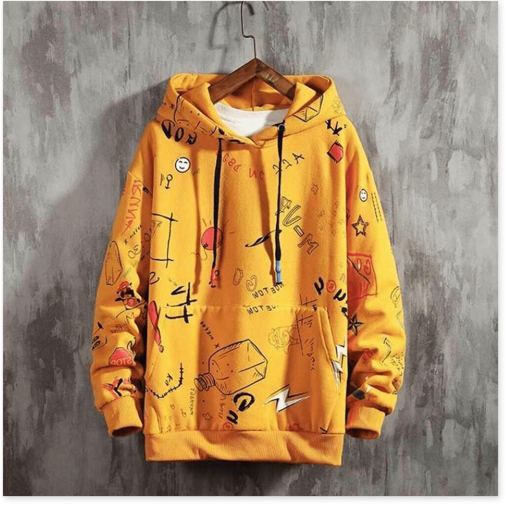 Áo hoodies form to y hình UNISEX HOẠ TIẾT ĐỘC ĐÁO KHANH AN
