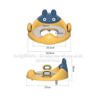 🌟Chính Hãng🌟Bệ lót/ thu nhỏ bồn cầu tập cho bé vệ sinh, có tựa lưng, tay vịn Sasa