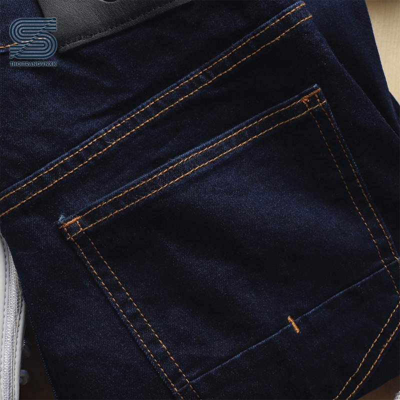 Quần jean nam màu xanh đậm, quần bò trơn cao cấp Sonvnxk - QJMSM1020 | BigBuy360 - bigbuy360.vn