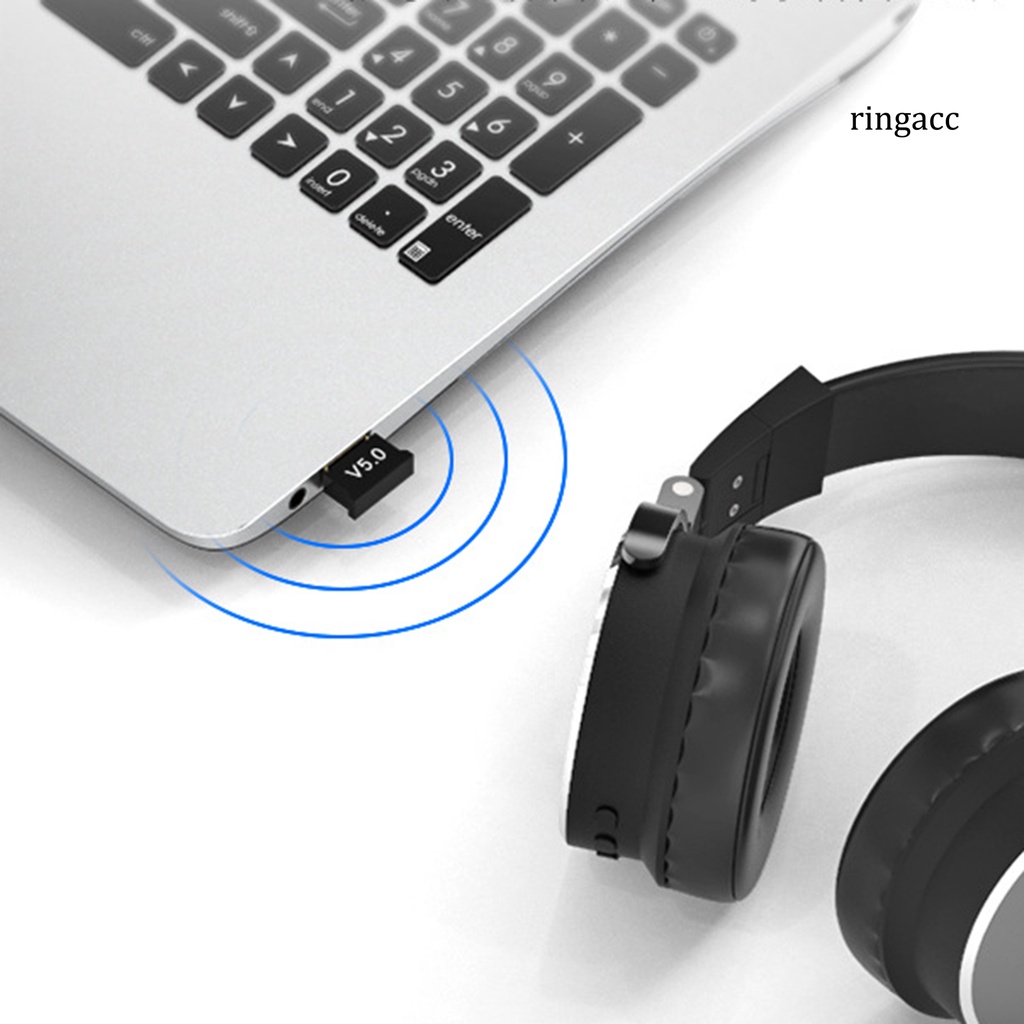 Usb Thu Phát Tín Hiệu Bluetooth 5.0 Mini Không Dây Cho Pc Laptop Tai Nghe