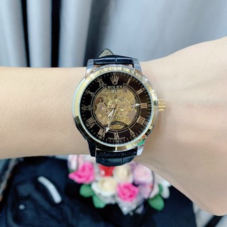 Đồng hồ Nam rolex cơ dây da cao cấp