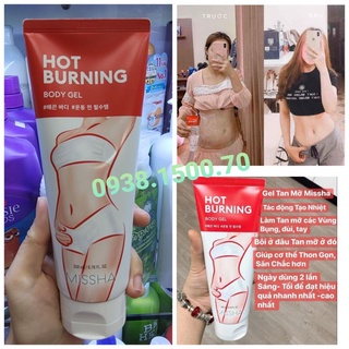 Kem matxa tan mỡ missha hot burning perfect body gel 200ml