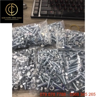 Combo Bulong M6 nhìu size( bịch 50 con + tán)