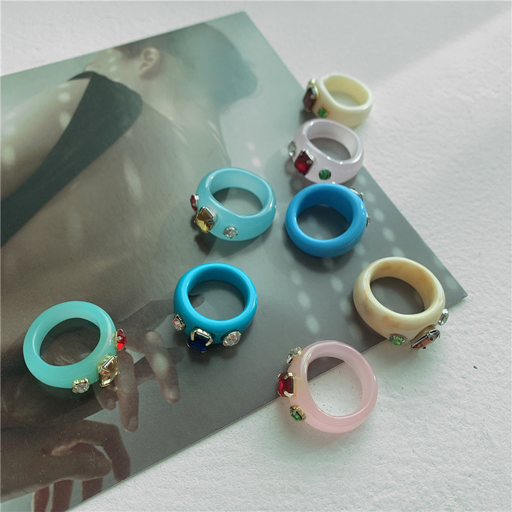 Nhẫn Đeo Tay Nhựa Trong Suốt Độc Đáo Thời Trang Cho Nữ