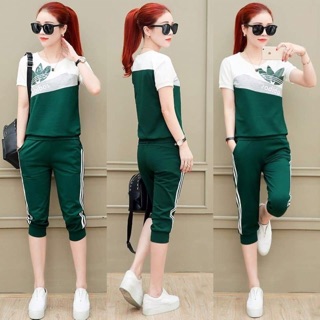 SET BỘ ĐỒ NỮ PHỐI MÀU QUẦN LỮNG