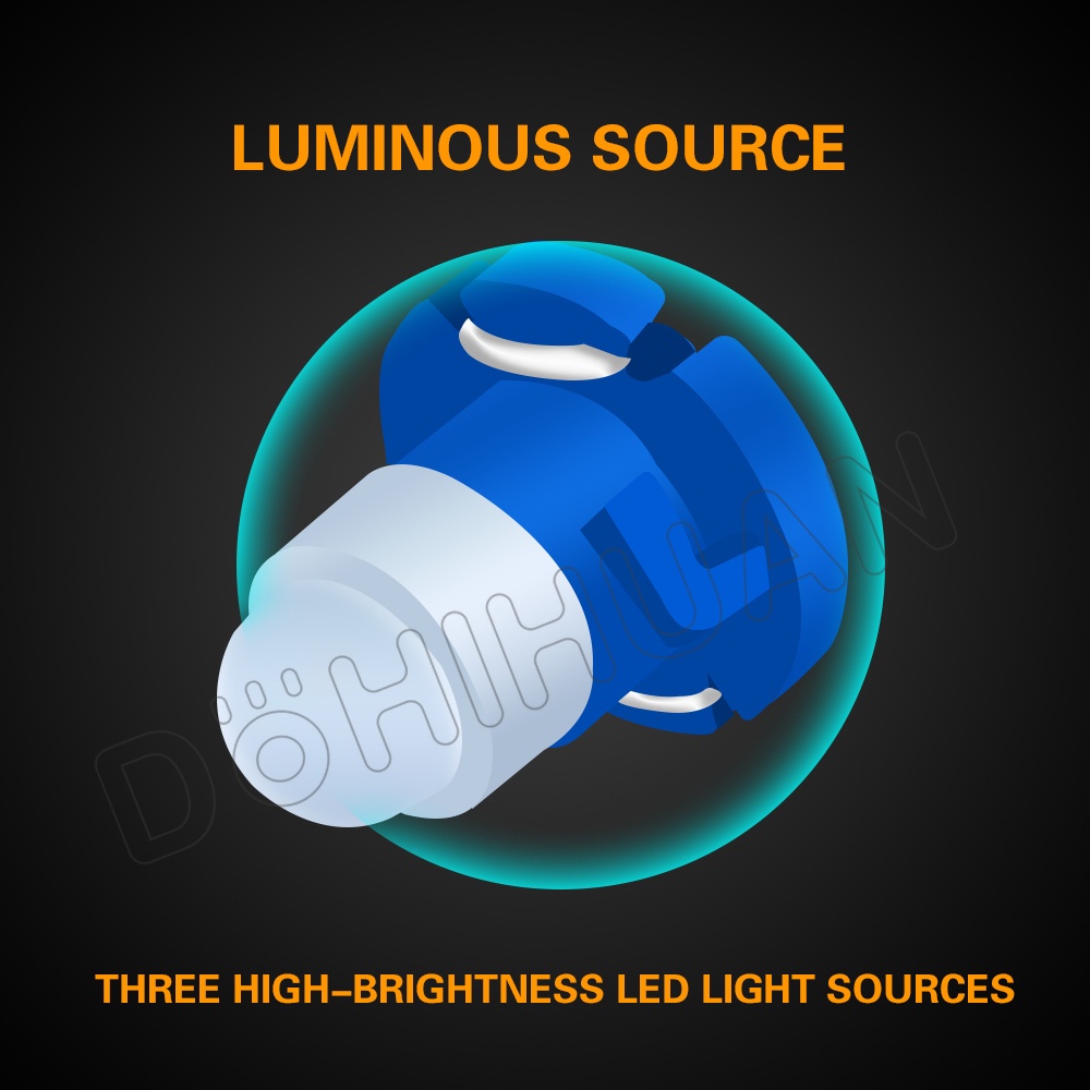 DOHIHUAN Bóng Đèn LED T3 T4.2 T4.7 Cảnh Báo Tín Hiệu Hình Hạt Đậu Phộng Chất Lượng Cao Cho Xe Hơi