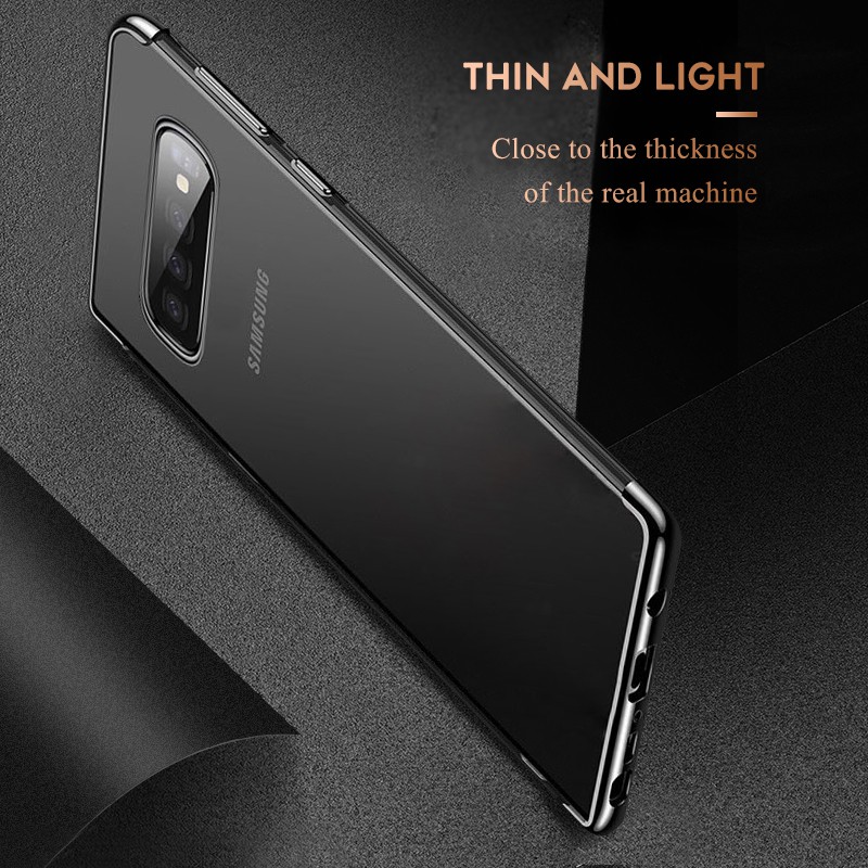 Ốp TPU silicon mềm mạ điện thời trang cho Samsung Galaxy S10e S10 S9 S8 Plus Note 9