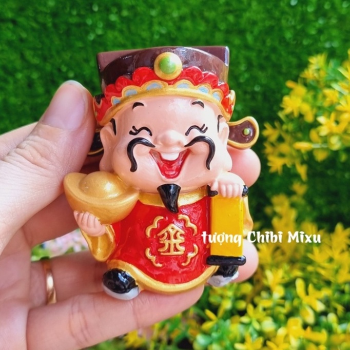 Tượng Thần Tài chibi - Ngũ Hành mệnh Kim 7cm