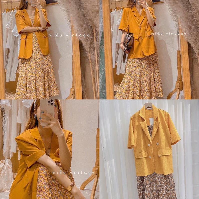 [ 𝐅𝐑𝐄𝐄 𝐒𝐇𝐈𝐏 ] SÉT VÁY ÁO VEST BLAZER 2 MÓN ÁO KHOÁC NGOÀI