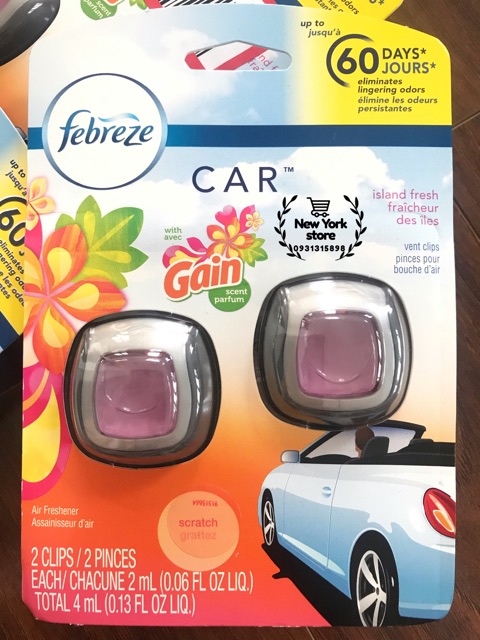 🔋Có bill US🔋Combo 2 nước hoa xe hơi Febreze USA