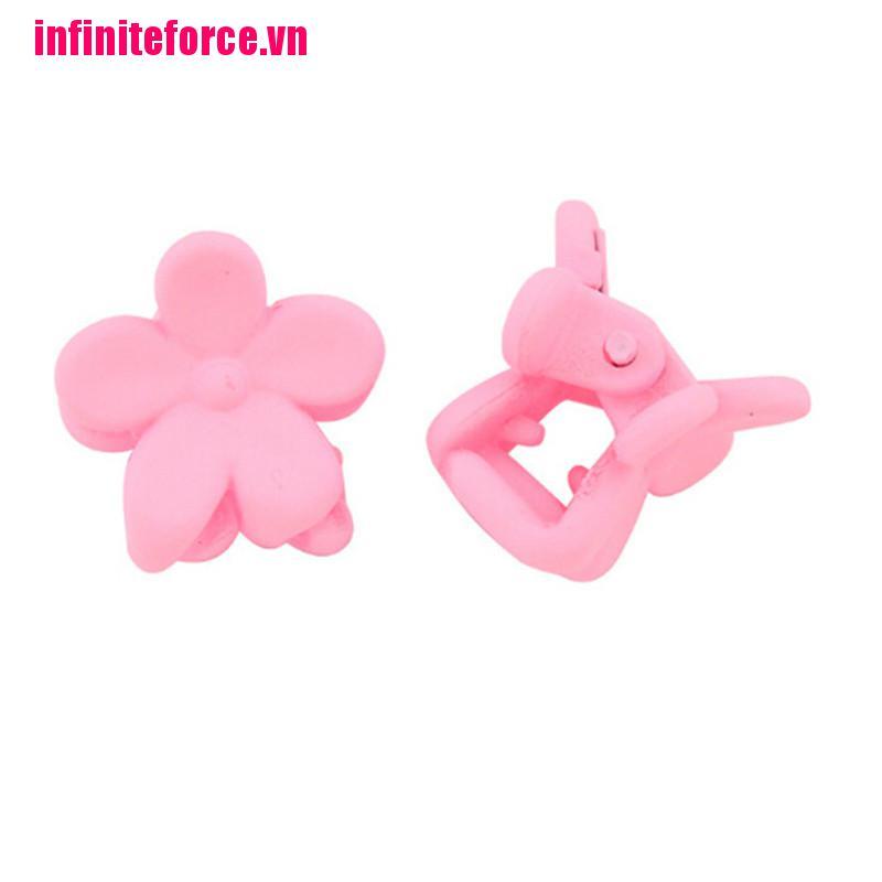 Bộ 50 Kẹp Tóc Nhựa Hình Bông Hoa