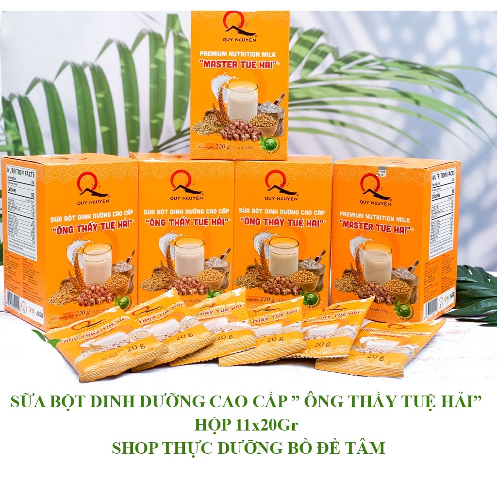 SỮA BỘT DINH DƯỠNG CAO CẤP ” ÔNG THẦY TUỆ HẢI” – HỘP 11x20Gr - THỰC DƯỠNG BỒ ĐỀ TÂM