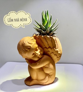 Chậu Thiên Thần say ngủ đất nung
