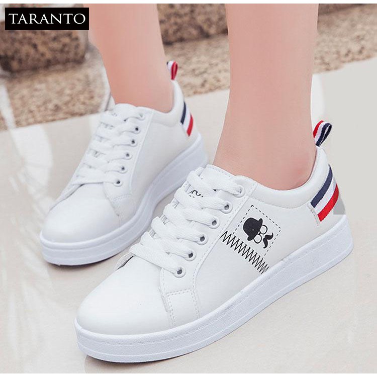 Giày thời trang nữ thể thao đế bằng TARANTO TRT-GDBNU-03-TR (màu trắng)