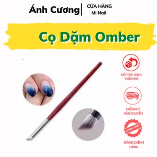 Cọ vẽ nail ❤️ mi nail ánh cương❤️ cọ dặm omber cán gỗ tiện dụng cho thợ làm nail ad52