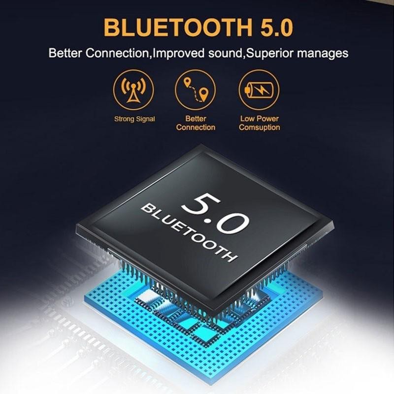 ANDROID Tai Nghe Không Dây I10 Tws Kết Nối Bluetooth 5.0 + Edr Kèm Hộp Đựng