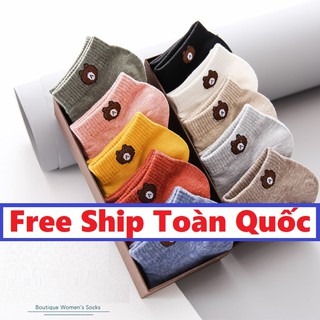 Combo tất cổ ngắn. tất gấu. vớ kiểu dáng hàn quốc