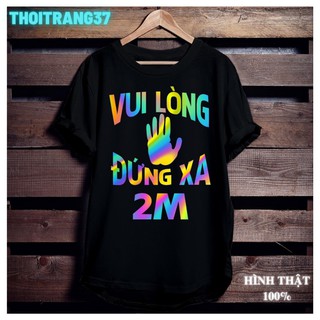 Áo thun phản quang vui lòng đứng xa 2m