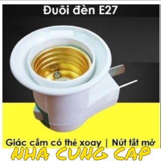 ĐUÔI ĐÈN XOAY CÓ CÔNG TẮC (GIÁ HỦY DIỆT)