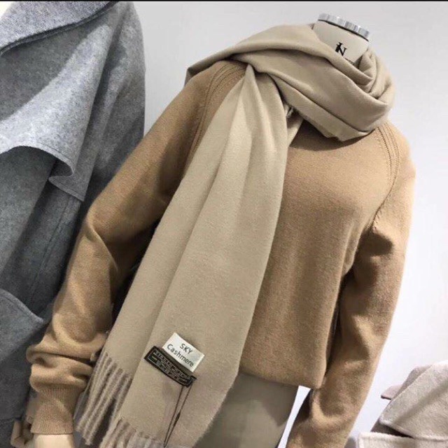 [GIÁ SỈ TOÀN QUỐC] Khăn Choàng Cổ Cashmere Chất Len Mỏng Dệt Mịn 2018