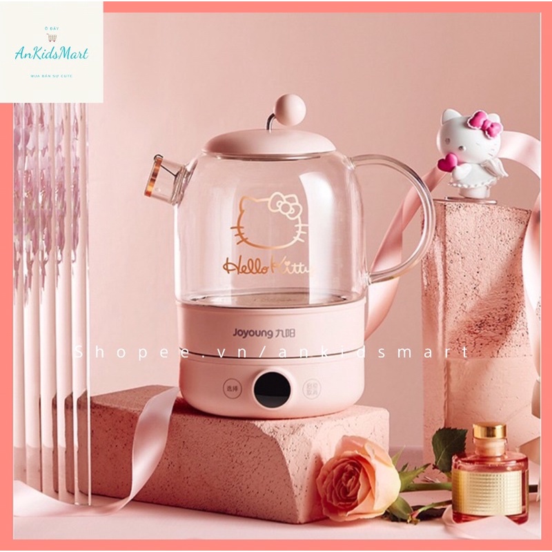 Ấm siêu tốc/ Ấm pha trà Hello Kitty KO8-D601XK Joyoung Line Friends