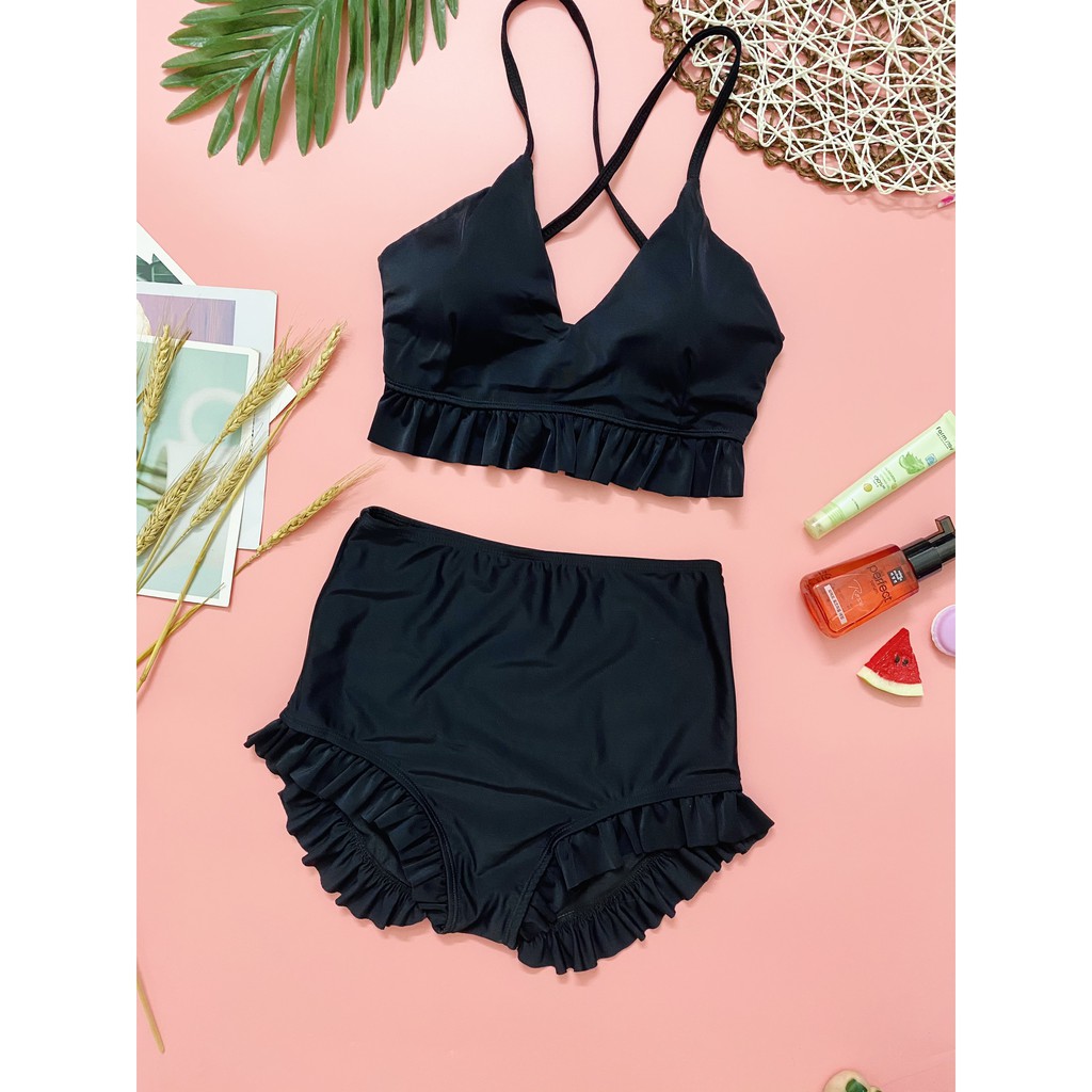 Bikini hai mảnh sexy mặc đi biển màu đen ( Đảm bảo như hình) | BigBuy360 - bigbuy360.vn
